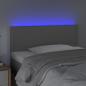 Preview: LED Kopfteil Grau 80x5x78/88 cm Kunstleder