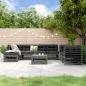 Preview: ARDEBO.de - 8-tlg. Garten-Lounge-Set Grau Massivholz Kiefer