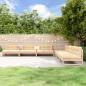 Preview: ARDEBO.de - 6-tlg. Garten-Lounge-Set Massivholz Kiefer