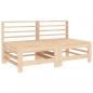 Preview: 7-tlg. Garten-Lounge-Set Massivholz Kiefer