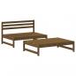 Preview: 2-tlg. Garten-Lounge-Set Honigbraun Massivholz Kiefer