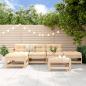 Preview: ARDEBO.de - 6-tlg. Garten-Lounge-Set Massivholz Kiefer