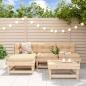 Preview: ARDEBO.de - 5-tlg. Garten-Lounge-Set Massivholz Kiefer