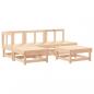 Preview: 5-tlg. Garten-Lounge-Set Massivholz Kiefer