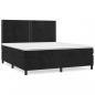 Preview: Boxspringbett mit Matratze Schwarz 160x200 cm Samt