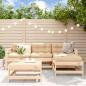 Preview: ARDEBO.de - 5-tlg. Garten-Lounge-Set Massivholz Kiefer