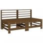 Preview: 6-tlg. Garten-Lounge-Set Honigbraun Massivholz Kiefer