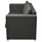 Preview: 2-Sitzer Sofa Stoff Dunkelgrau