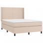 Preview: Boxspringbett mit Matratze & LED Cappuccino-Braun 140x190cm