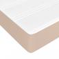 Preview: Boxspringbett Matratze Cappuccino-Braun 140x190cm Kunstleder