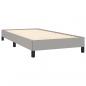 Preview: Boxspringbett mit Matratze Hellgrau 90x200 cm Stoff