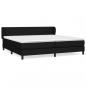 Preview: Boxspringbett mit Matratze Schwarz 200x200 cm Stoff