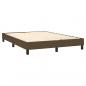 Preview: Boxspringbett mit Matratze Dunkelbraun 140x190 cm Stoff