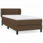 Preview: Boxspringbett mit Matratze Dunkelbraun 90x190 cm Stoff