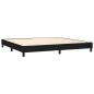 Preview: Boxspringbett mit Matratze Schwarz 200x200 cm Stoff