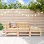 Preview: ARDEBO.de - 3-tlg. Garten-Lounge-Set Massivholz Kiefer