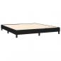 Preview: Boxspringbett mit Matratze Schwarz 160x200 cm Stoff