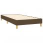 Preview: Boxspringbett mit Matratze Dunkelbraun 90x200 cm Stoff