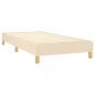 Preview: Boxspringbett mit Matratze Creme 100x200 cm Stoff