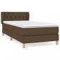 Preview: Boxspringbett mit Matratze Dunkelbraun 80x200 cm Stoff