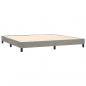 Preview: Boxspringbett mit Matratze Hellgrau 200x200 cm Samt