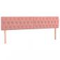 Preview: Boxspringbett mit Matratze Rosa 200x200 cm Samt