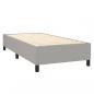 Preview: Boxspringbett mit Matratze Hellgrau 80x200 cm Stoff