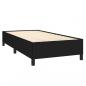 Preview: Boxspringbett mit Matratze Schwarz 80x200 cm Stoff