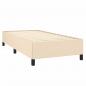 Preview: Boxspringbett mit Matratze Creme 90x200 cm Stoff