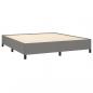 Preview: Boxspringbett mit Matratze Dunkelgrau 180x200 cm Stoff