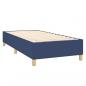 Preview: Boxspringbett mit Matratze Blau 90x190 cm Stoff