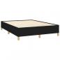 Preview: Boxspringbett mit Matratze Schwarz 140x200 cm Stoff