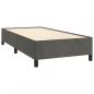 Preview: Boxspringbett mit Matratze Dunkelgrau 90x200 cm Samt