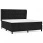 Preview: Boxspringbett mit Matratze Schwarz 160x200 cm Samt