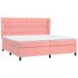 Preview: Boxspringbett mit Matratze Rosa 200x200 cm Samt