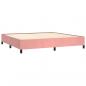 Preview: Boxspringbett mit Matratze Rosa 200x200 cm Samt