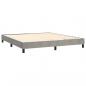 Preview: Boxspringbett mit Matratze Hellgrau 160x200 cm Samt