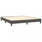 Preview: Boxspringbett mit Matratze Dunkelgrau 160x200 cm Samt