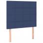 Preview: Boxspringbett mit Matratze Blau 90x190 cm Stoff