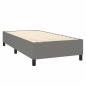 Preview: Boxspringbett mit Matratze Dunkelgrau 100x200 cm Stoff