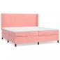 Preview: Boxspringbett mit Matratze Rosa 200x200 cm Samt