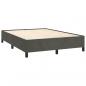 Preview: Boxspringbett mit Matratze Dunkelgrau 140x190 cm Samt