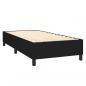 Preview: Boxspringbett mit Matratze Schwarz 80x200 cm Stoff