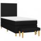 Preview: Boxspringbett mit Matratze Schwarz 80x200 cm Stoff