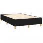 Preview: Boxspringbett mit Matratze Schwarz 120x200 cm Stoff