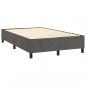 Preview: Boxspringbett mit Matratze Dunkelgrau 120x200 cm Samt