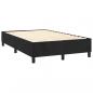 Preview: Boxspringbett mit Matratze Schwarz 120x200 cm Samt