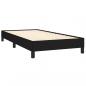 Preview: Boxspringbett mit Matratze Schwarz 80x200 cm Stoff