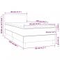 Preview: Boxspringbett mit Matratze Schwarz 80x200 cm Stoff