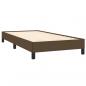 Preview: Boxspringbett mit Matratze Dunkelbraun 90x200 cm Stoff